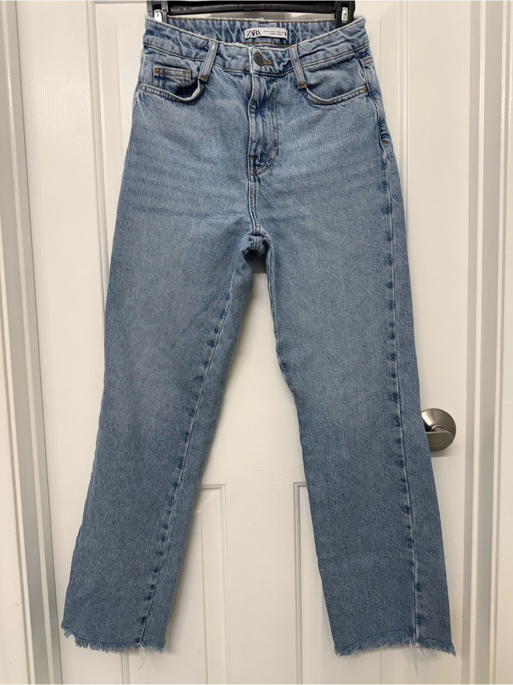 ZARA Light Wash Straight-Leg Jeans